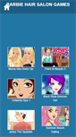 Mobile Screenshot of barbie-hair-salon-games.com