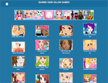 Tablet Screenshot of barbie-hair-salon-games.com